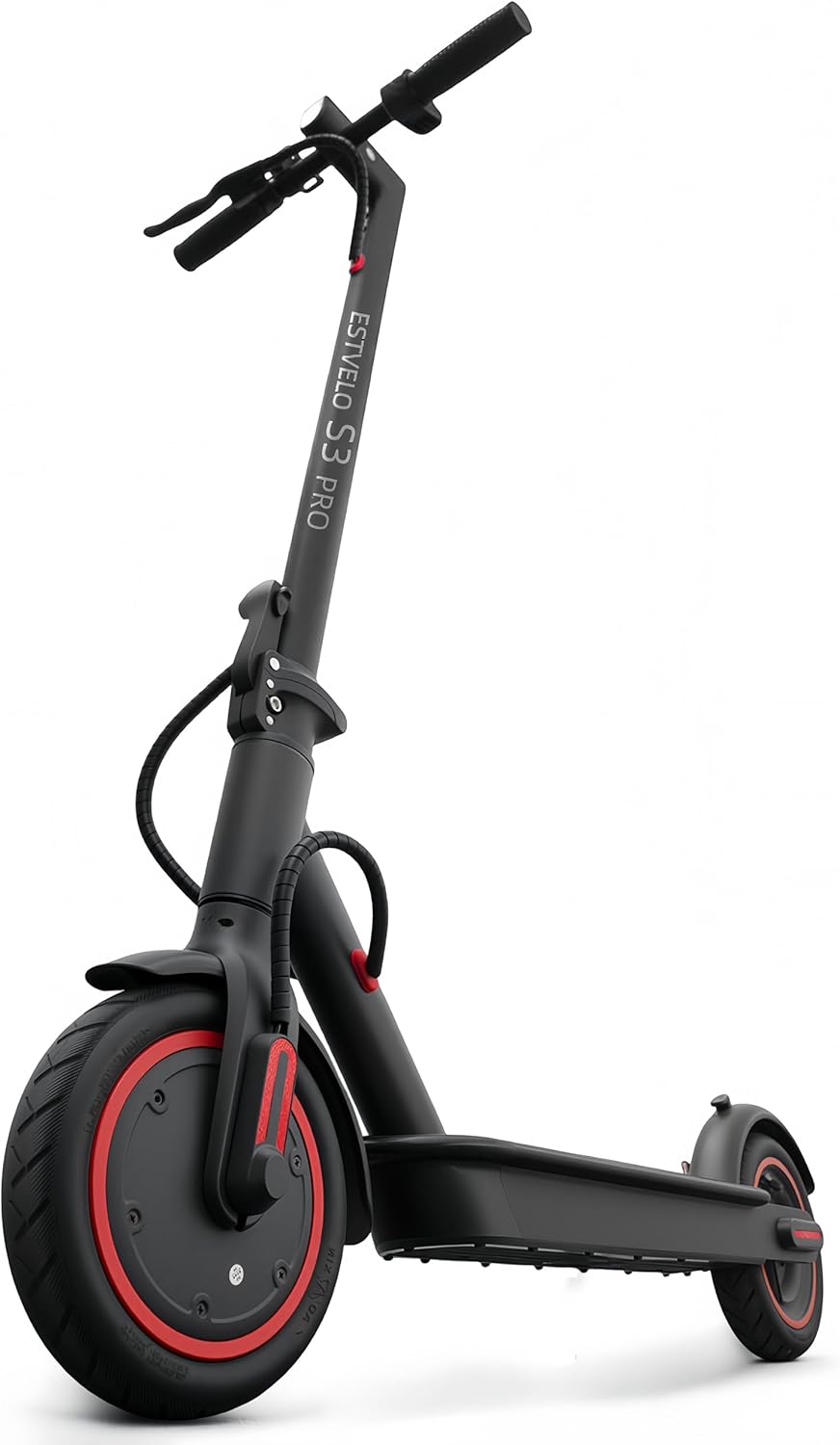 E-Scooter mit Luftreifen, S3 PRO Elektroroller 20km/h - 15% Steigung, 30km Reichweite, 120kg Belastung, Duales Bremssystem, Display, App, E Roller für Erwachsene – Bild 2