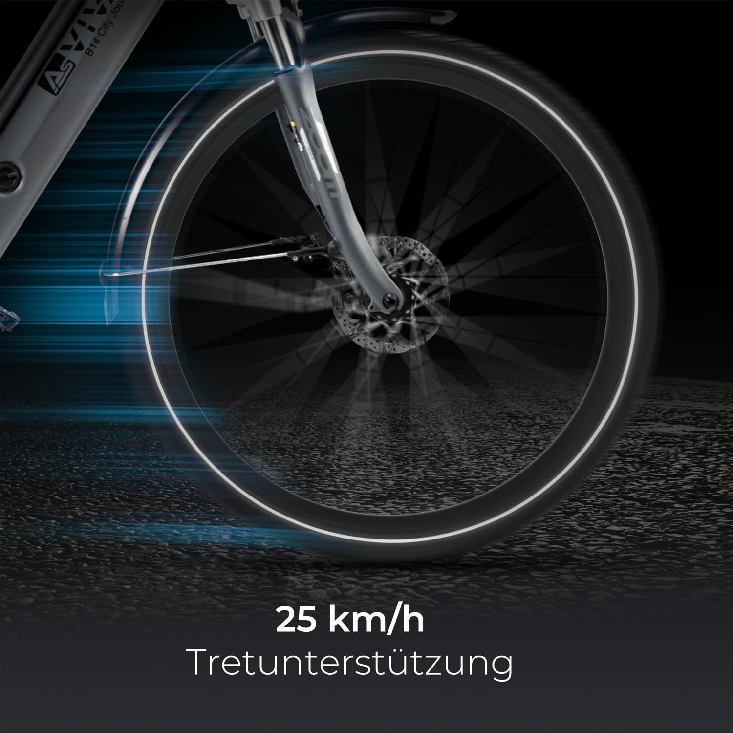 AsVIVA E-Bike Hollandrad B14 Rahmenhöhe 50 cm I 28 Zoll Pedelec in grau oder weiß I hochwertiges Elektrobike mit extra starkem Akku I City-Fahrrad mit Mittelmotor für Damen & Herren – Bild 4