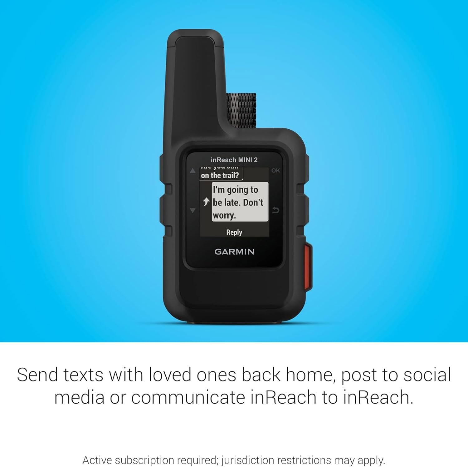 Garmin inReach Mini 2, Leichter und kompakter Satellitenkommunikator, Wandern Handheld, schwarz – Bild 5