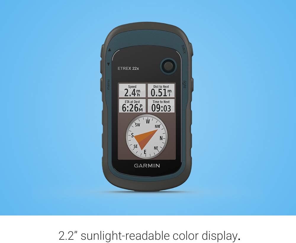 Garmin eTrex 22x – Robustes, wasserdichtes GPS-Outdoor-Navi mit 2,2" (5,6 cm) Farbdisplay mit Tastenbedienung, vorinstallierter TopoActive-Europakarte und 25 Std Akkulaufzeit & Rucksackhalterung – Bild 4