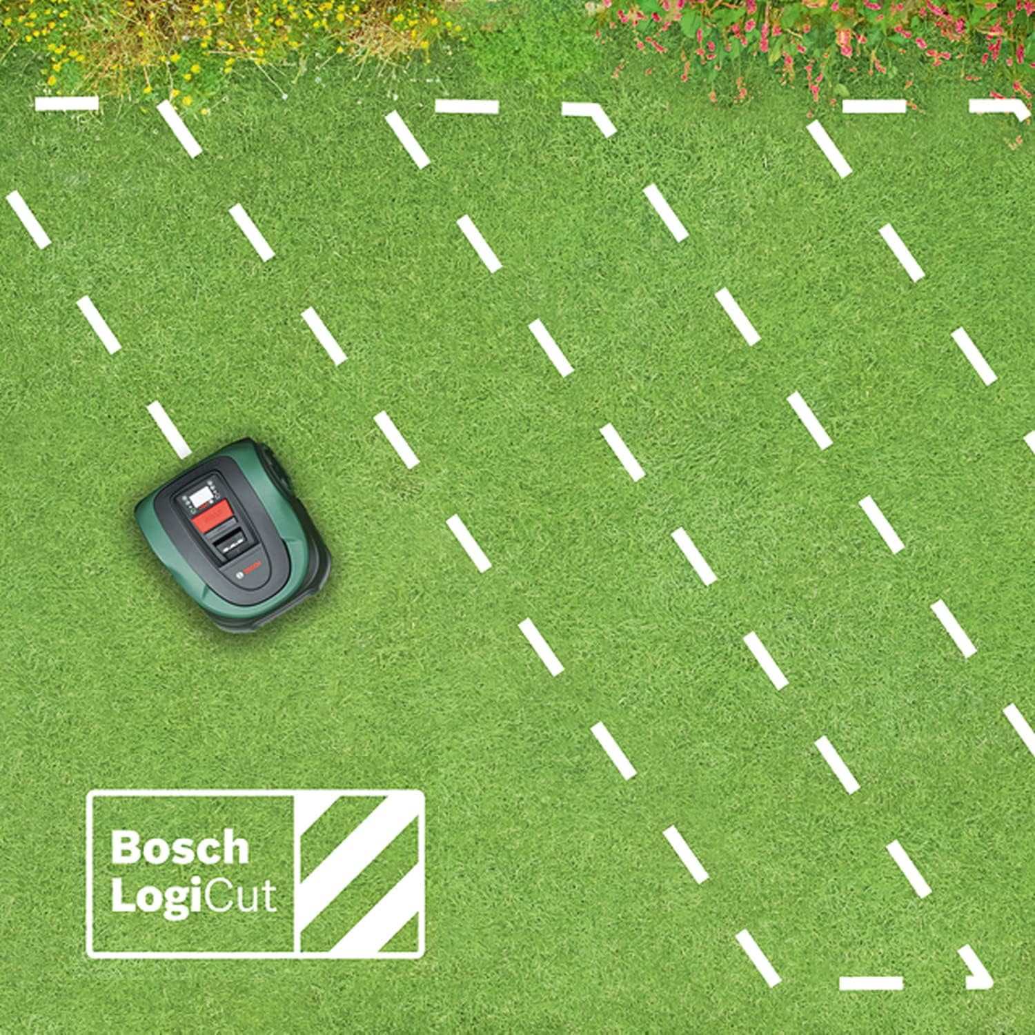 Bosch Rasenmäher Roboter Indego S+ 500 (mit 18V Akku und App-Funktion, Ladestation enthalten, Schnittbreite 19 cm, für Rasenflächen bis 500 m², im Karton) – Bild 5